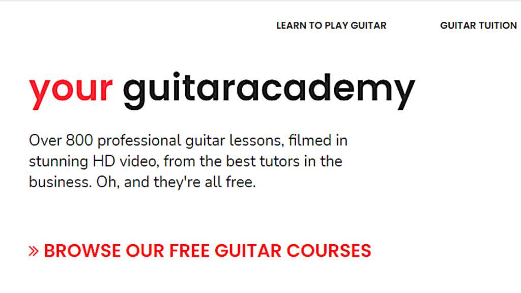 11 Best Free Online Guitar Lessons